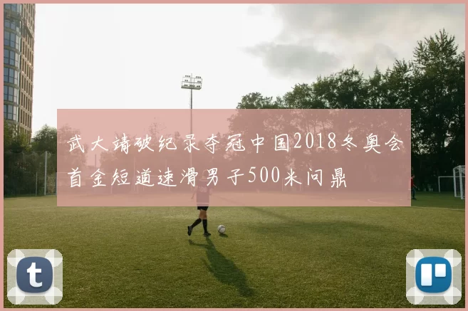 武大靖破纪录夺冠中国2018冬奥会首金短道速滑男子500米问鼎